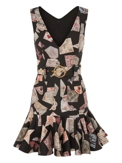 ZIMMERMANN Dream Flip belted ruffled mini dress - Black - zdjęcie produktu nr 1