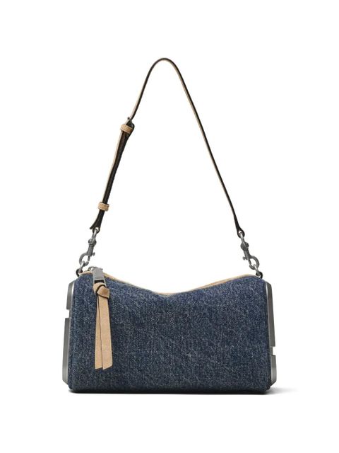 Marc Jacobs The Snapshot denim suede shoulder bag - Blue - zdjęcie produktu nr 1