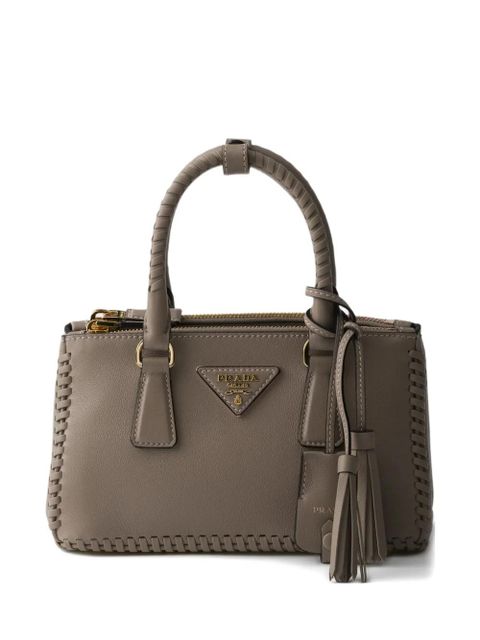 Prada mini Galleria leather tote bag - Grey - zdjęcie produktu nr 1