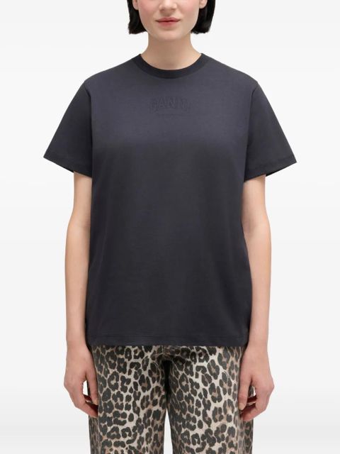 GANNI logo t-shirt - Grey