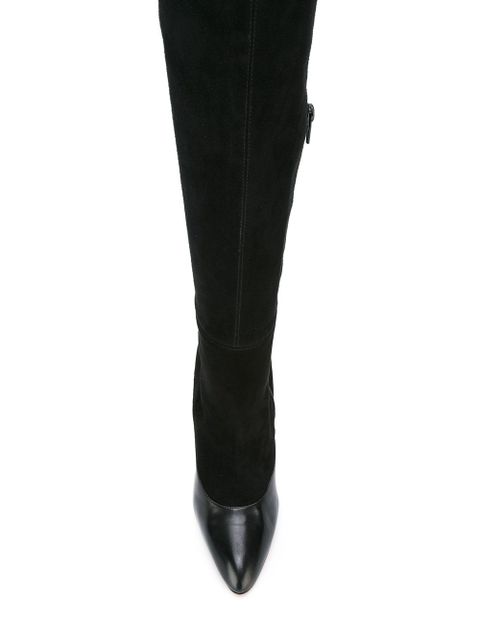Givenchy printed heel over-the-knee boots - Black