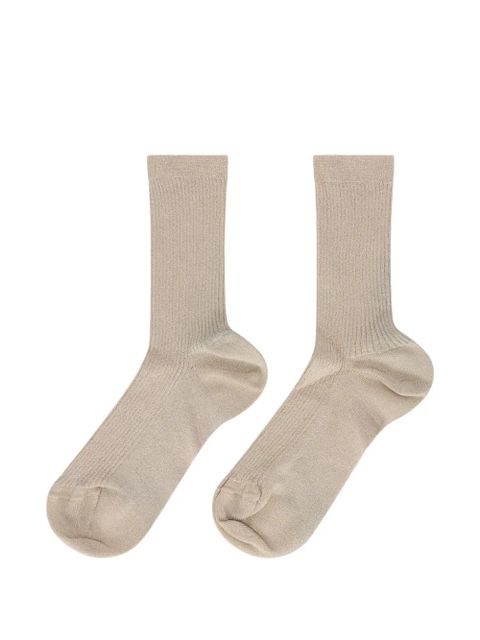 Valentino Garavani ribbed socks - Gold - zdjęcie produktu nr 2