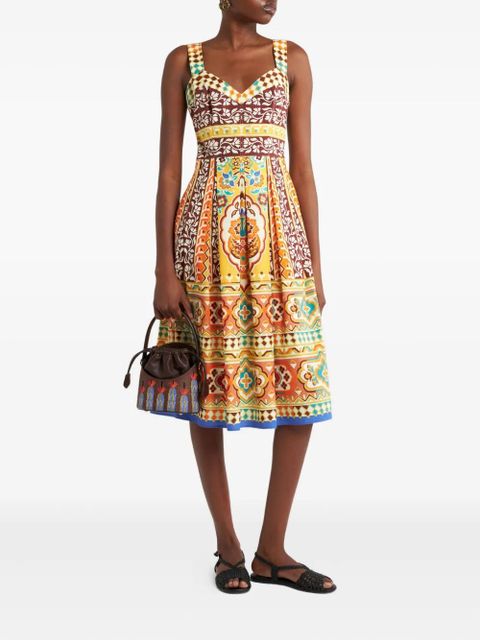 ETRO printed midi dress - Neutrals - zdjęcie produktu nr 2