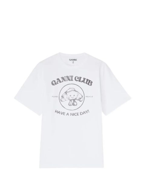 GANNI Club T-shirt - White - zdjęcie produktu nr 1