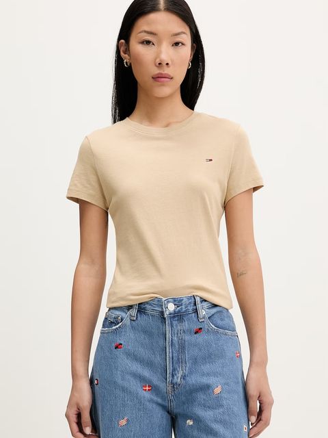 Tommy Jeans T-shirt basic damski bawełniany - zdjęcie produktu nr 2
