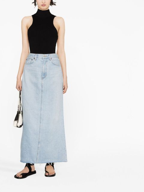 AGOLDE maxi denim skirt - Blue - zdjęcie produktu nr 2