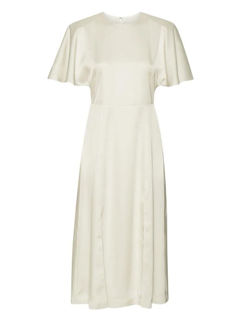 ROTATE BIRGER CHRISTENSEN satin slit midi dress - White - zdjęcie produktu nr 1