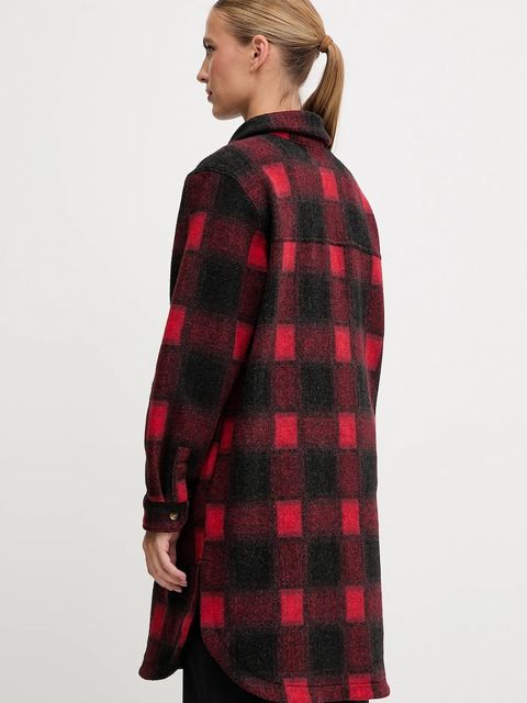 Columbia kurtka koszulowa Wildest Venture kolor czerwony przejściowa 2136171