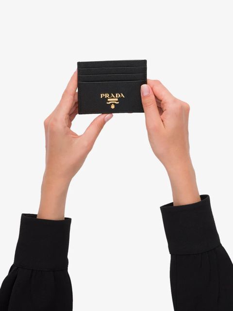 Prada compact front logo cardholder - Black - zdjęcie produktu nr 2