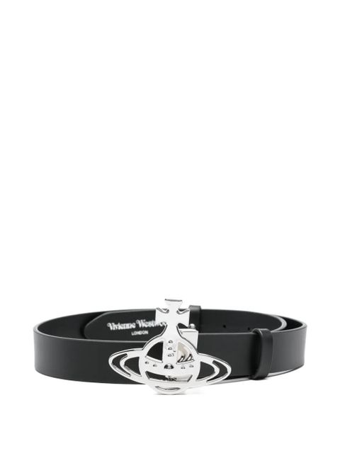 Vivienne Westwood orb-buckle leather belt - Black - zdjęcie produktu nr 1