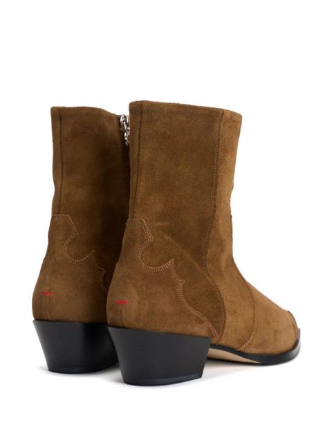 Aeyde Hester suede ankle boots - Brown