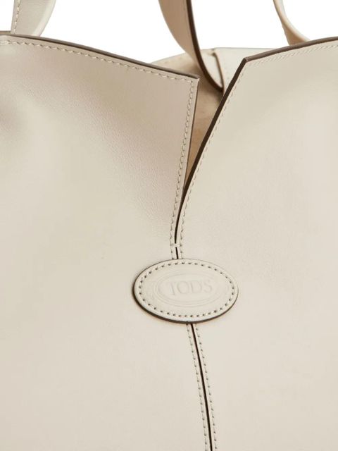 Tod's medium-small leather tote bag - Neutrals - zdjęcie produktu nr 2