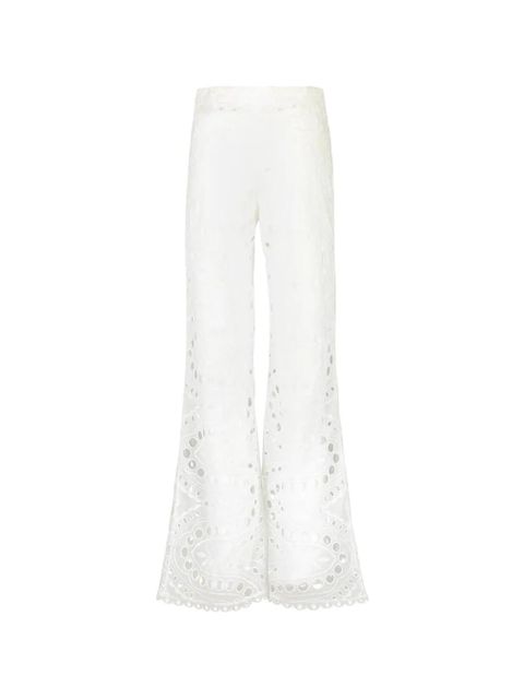 Charo Ruiz Ibiza Stern openwork-design trousers - White - zdjęcie produktu nr 2
