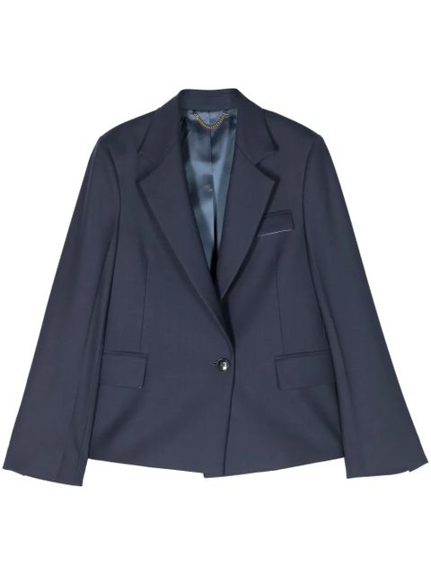 Victoria Beckham single-breasted blazer - Blue - zdjęcie produktu nr 1