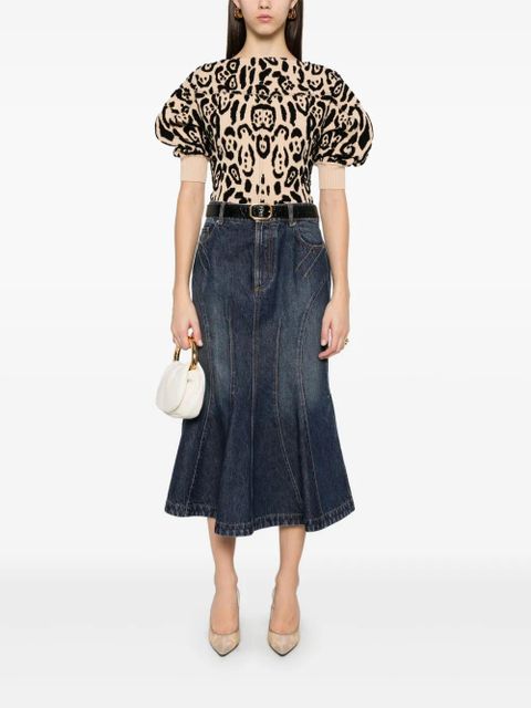 Sportmax Casa midi skirt - Blue