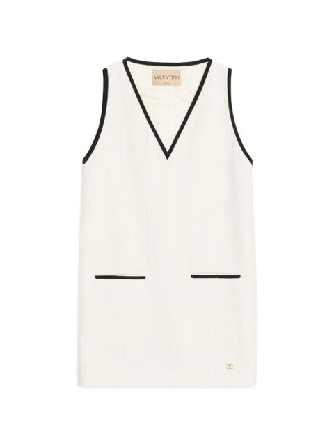 Valentino Garavani mini dress in Canestrello cotton tweed - Neutrals - zdjęcie produktu nr 1