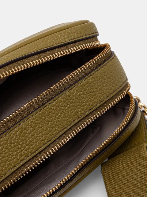 MICHAEL Michael Kors torebka skórzana kolor zielony 32S5GYTC5L