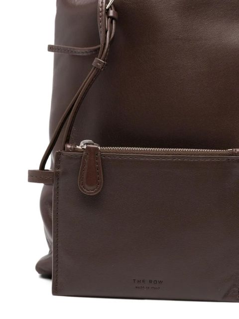 The Row leather shoulder bag - Brown