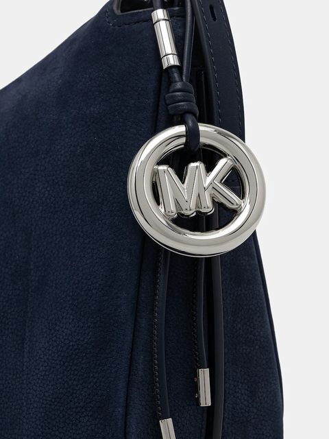 MICHAEL Michael Kors torebka nubukowa kolor niebieski 30F5SY5M2L