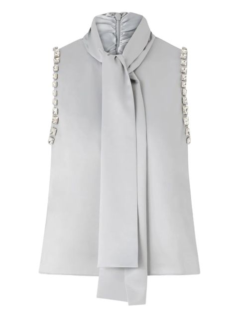 PINKO tie-detail top - Grey - zdjęcie produktu nr 1