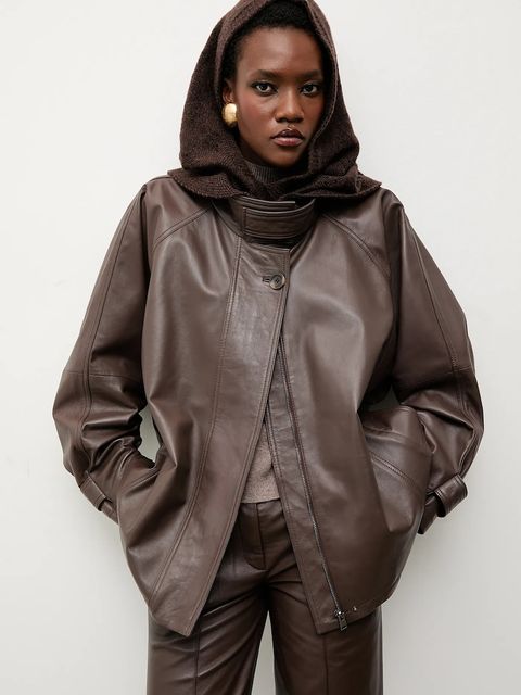 Answear.LAB kominiarka z dodatkiem wełny merino kolor brązowy - zdjęcie produktu nr 1