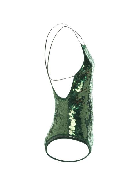Oséree sequin-embellishment swimsuit - Green