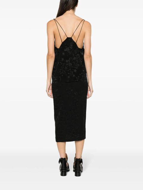 Zadig&Voltaire Capela Jac Stars silk top - Black