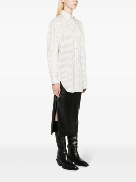 ISABEL MARANT Cylvany striped shirt - White