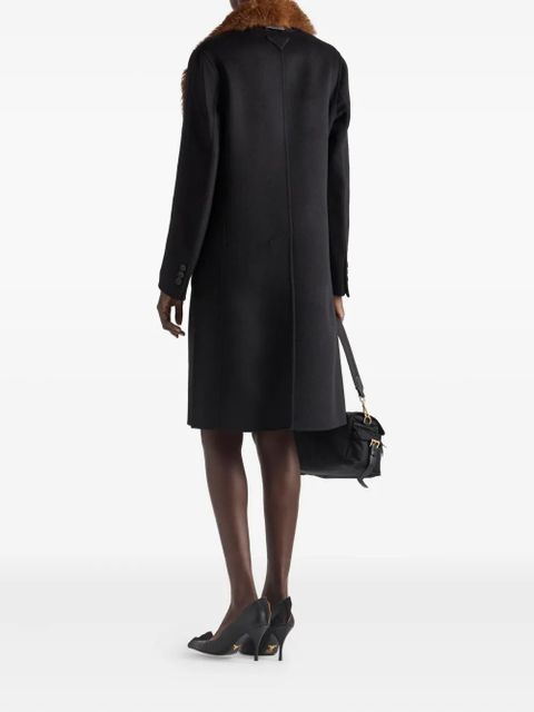 Prada double-breasted coat - Black