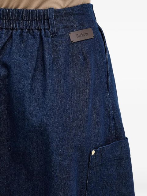 Barbour Saima d-ring pocket midi skirt - Blue