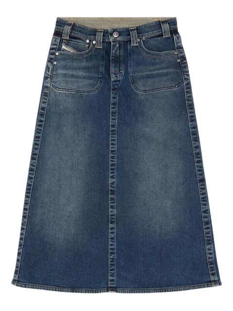 Diesel De-Pago-Mid-Re midi skirt - Blue - zdjęcie produktu nr 1