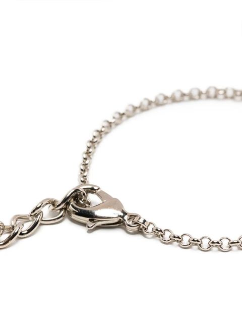 Dolce & Gabbana logo-plaque polished-finish bracelet - Silver