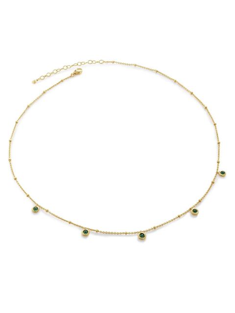 Monica Vinader Onyx Mini gem choker necklace - Gold - zdjęcie produktu nr 1