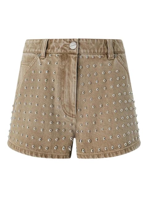 PINKO stud-embellished shorts - Neutrals - zdjęcie produktu nr 1