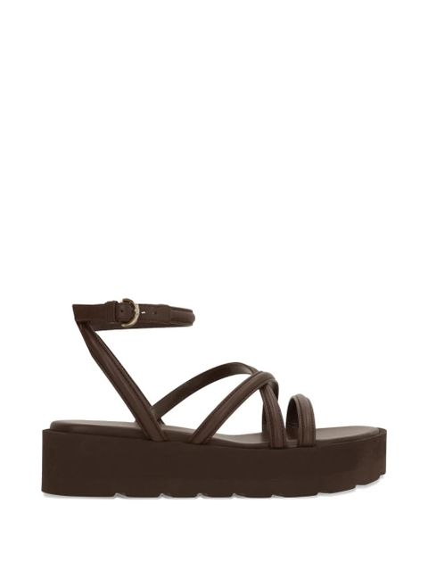 Gianvito Rossi strappy platform sandals - Brown - zdjęcie produktu nr 1