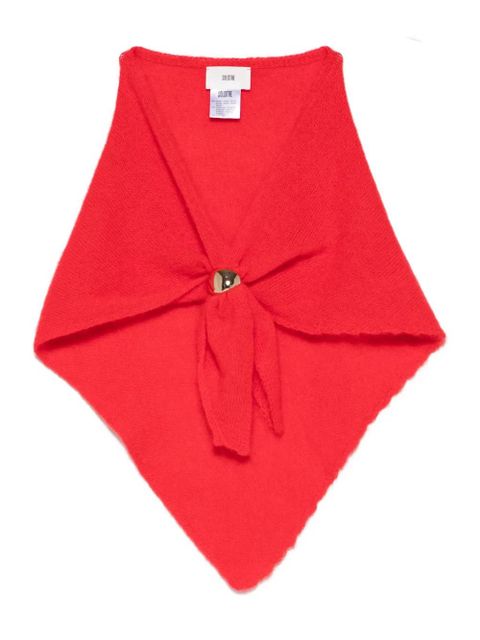 SOLOTRE ring-embellished scarf - Red