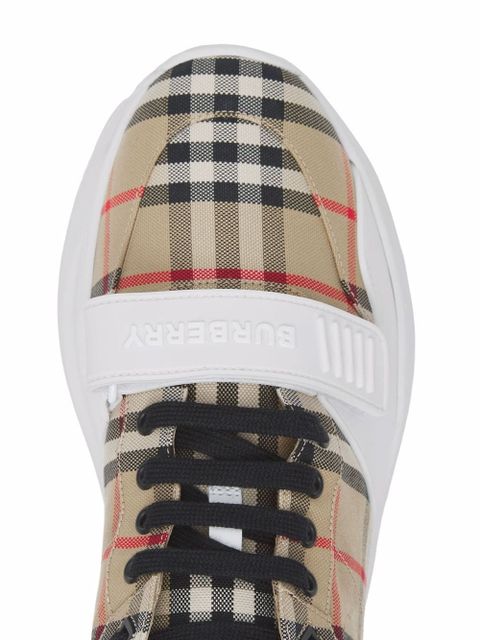 Burberry Vintage Check-pattern touch-strap sneakers - Neutrals - zdjęcie produktu nr 2