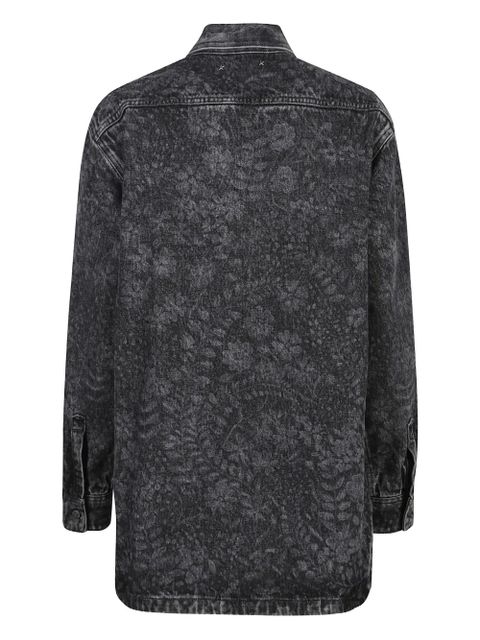 Golden Goose flower-print denim shirt - Black - zdjęcie produktu nr 2