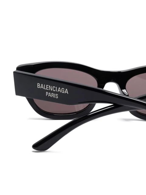 Balenciaga Eyewear oval-frame sunglasses - Black - zdjęcie produktu nr 2