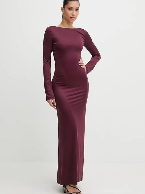 HUGO sukienka kolor fioletowy maxi dopasowana 50550740 - zdjęcie produktu nr 1