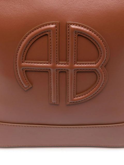 ANINE BING logo-patch tote bag - Brown