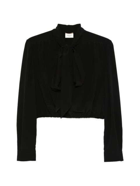 Saint Laurent tie blouse - Black - zdjęcie produktu nr 1