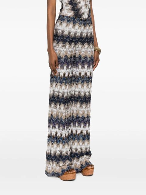 Missoni zig zag-pattern trousers - Blue