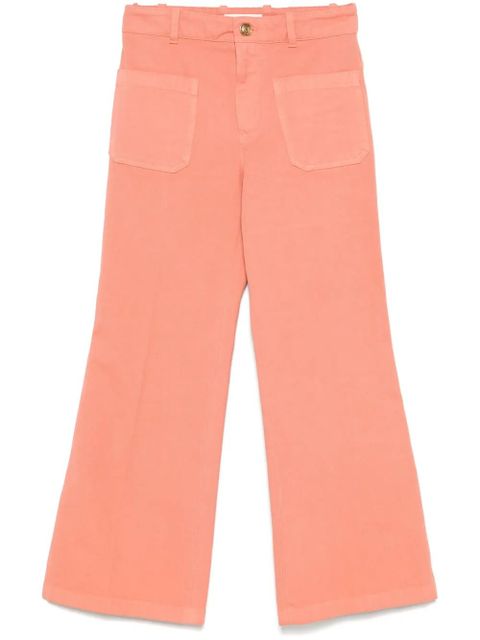 Chloé cropped bootcut trousers - Orange - zdjęcie produktu nr 1