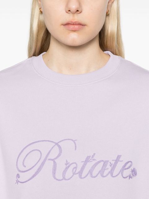 ROTATE BIRGER CHRISTENSEN logo-embroidered sweatshirt - Purple
