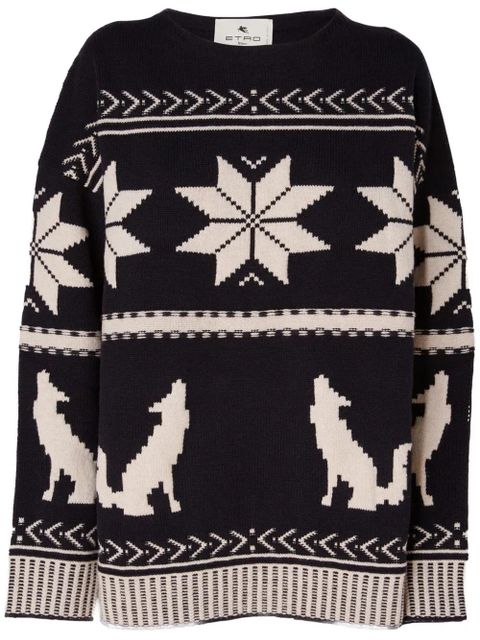 ETRO fair-isle sweater - Black - zdjęcie produktu nr 1