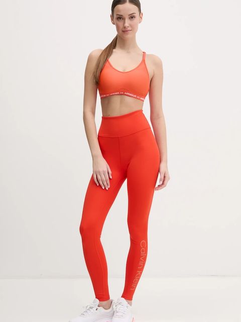 Calvin Klein Performance legginsy treningowe kolor czerwony gładkie LVGWS5L612