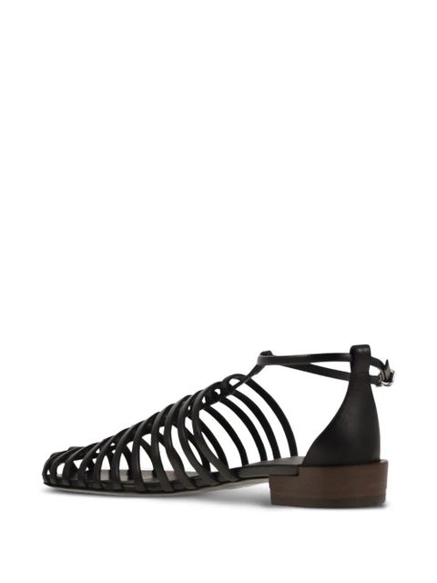Tod's leather sandals - Black