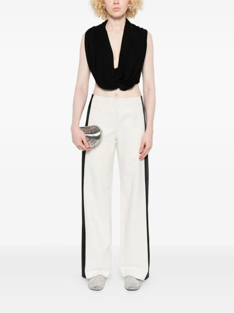 Christopher Esber side-stripe trousers - White - zdjęcie produktu nr 1