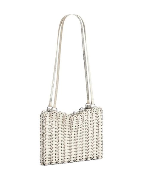 Rabanne 1969 chain-link leather shoulder bag - Grey